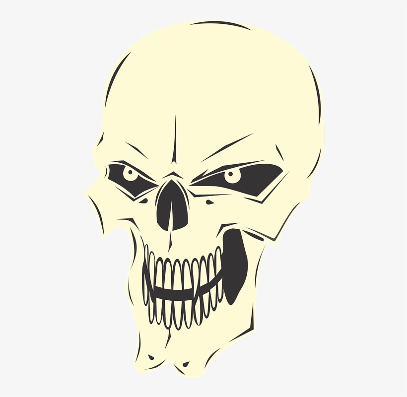Evil, Skull, Bespoke, Horror, Bones, Skeleton - Evil Skull,trucker Cap, transparent png