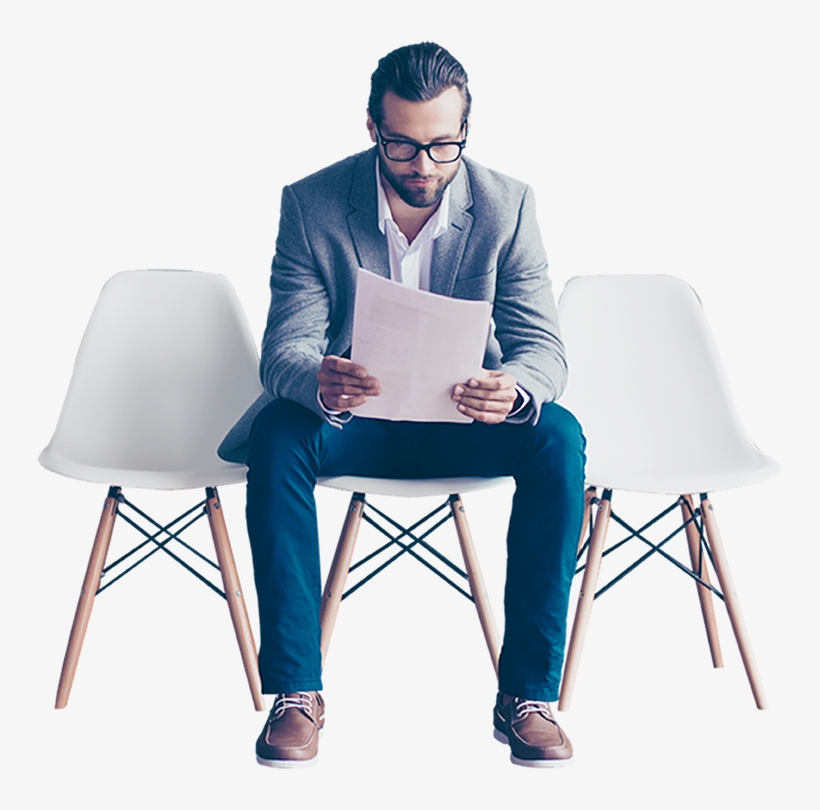 Man Reviewing Job Application, transparent png