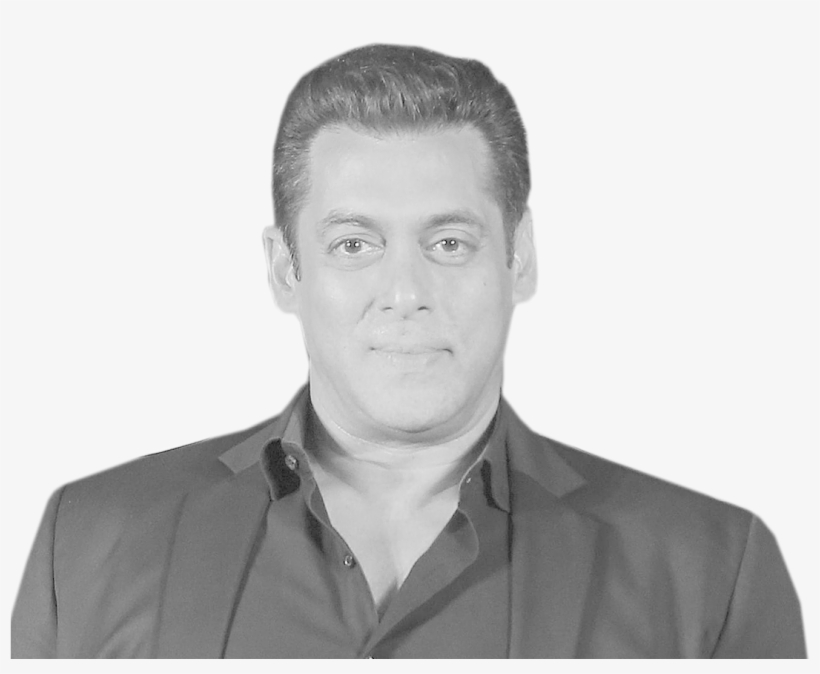 Indian Actor, Salman Khan Was Released From Jail On - Salman Khan Black And White, transparent png