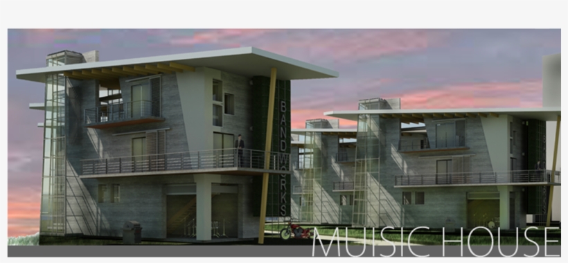 Garage Band Practice Space And Apartment Above - House, transparent png