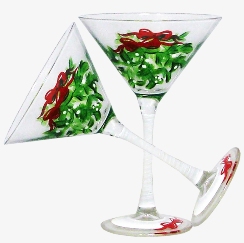 Mistletoe Love Martini Set/2 - Martini, transparent png