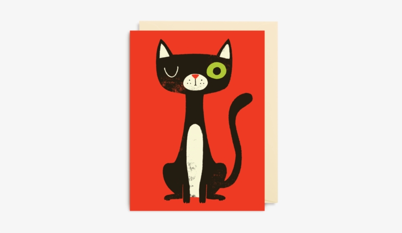 Black Cat Mini Card - Society6 Black Cat Iphone & Ipod Skin - Iphone, transparent png