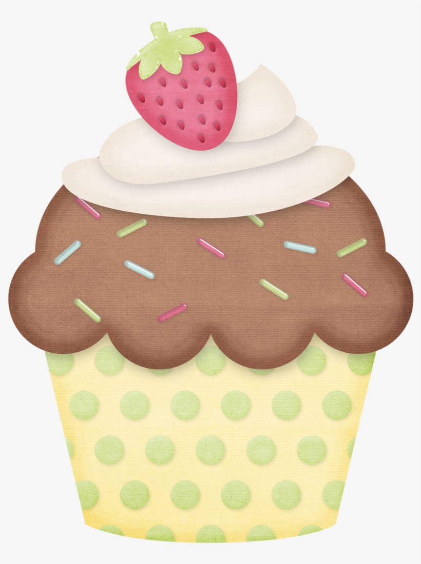 Cute Cliparts ❤ Cupcake Ch - Cupcake, transparent png