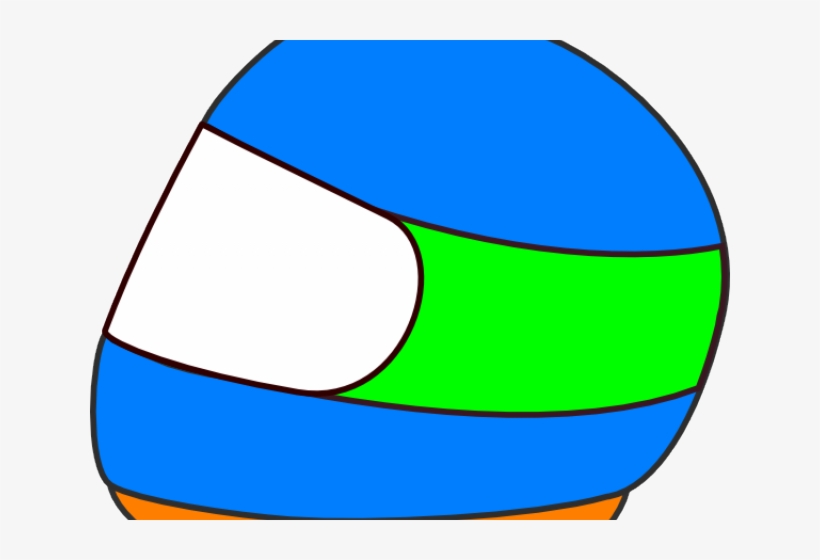 Helmet Clipart Race Car - Auto Racing, transparent png
