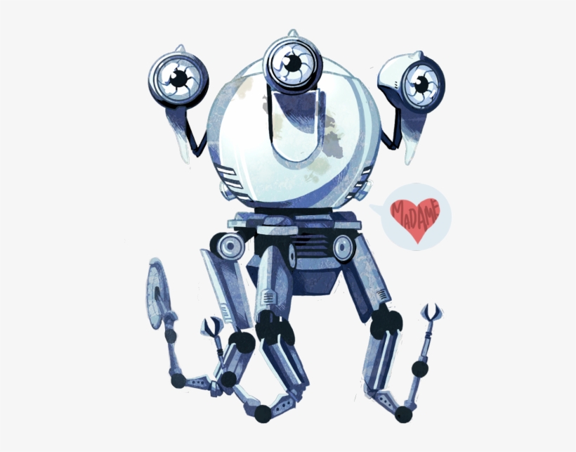 Look At These Dumb Stickers I Made Of My Robot Son/robot - Fallout 4 Curie Robot Model, transparent png