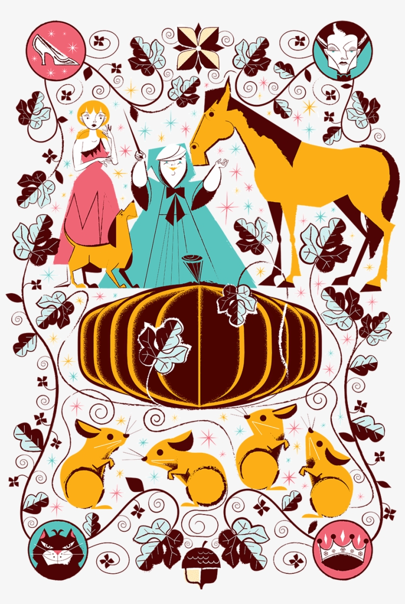 Interesting Illustration Based Off Of Cinderella - The Walt Disney Company, transparent png