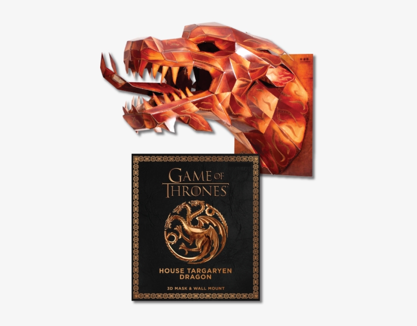 -66% - Game Of Thrones Mask: House Targaryen Dragon (paperback), transparent png