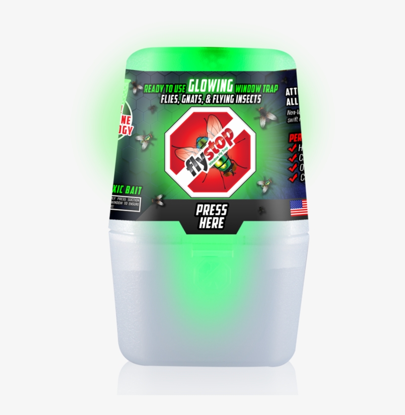 New Glow Flystop Reusable Window Fly & Bug Trap - Mcfly Non-toxic Bait Refill For Flystop Window Fly, transparent png