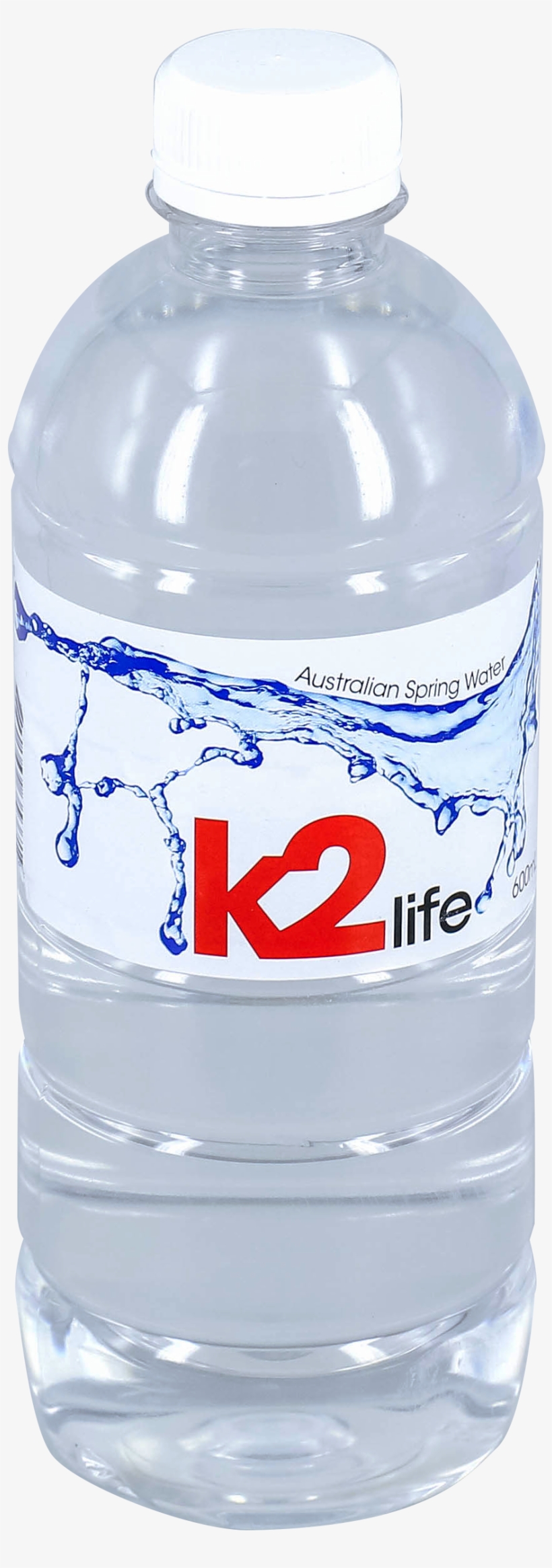 K2 Organic Spring Water Screw Top* 600ml - K2 Life Spring Water, transparent png