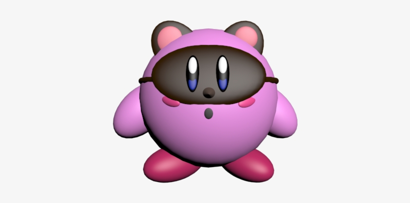 The 3d Model Of An Inspired "tom Nook Kirby" Was Created - Cartoon, transparent png