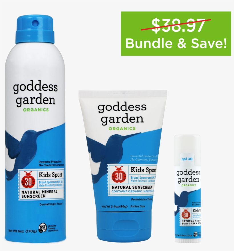 Kids Sport Sunscreen Bundle, transparent png