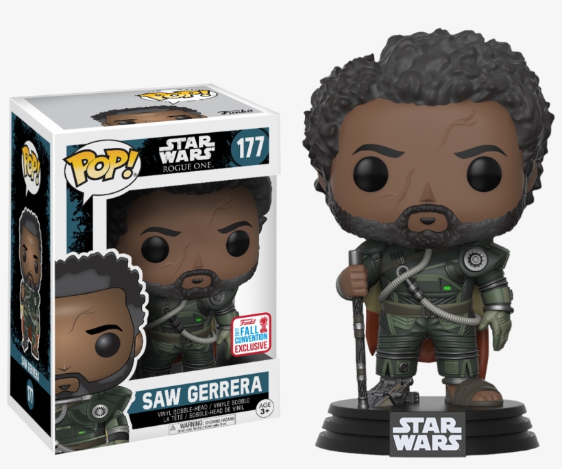 Saw Gerrera Funko Pop, transparent png