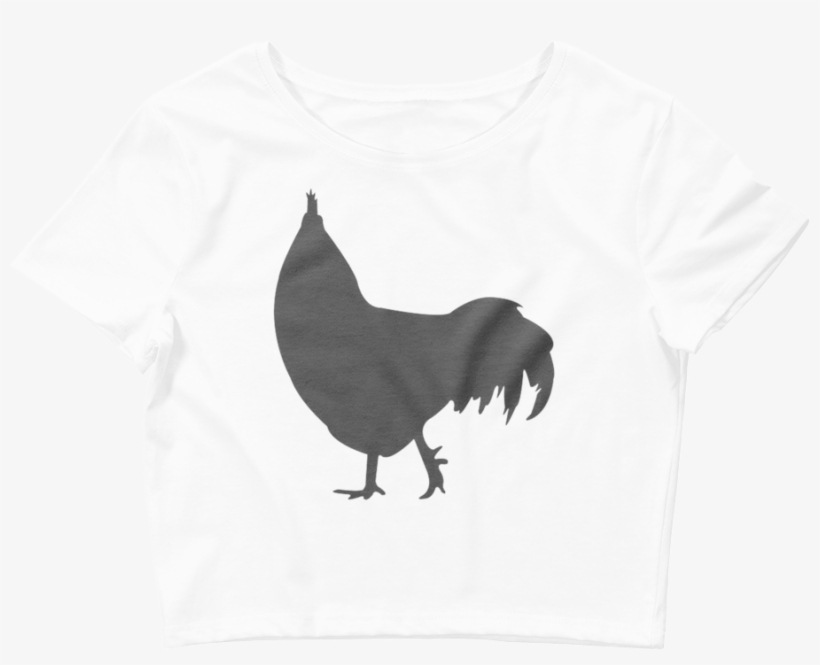 Black Chicken Silhouette For Tshirts Mockup Flat Front, transparent png