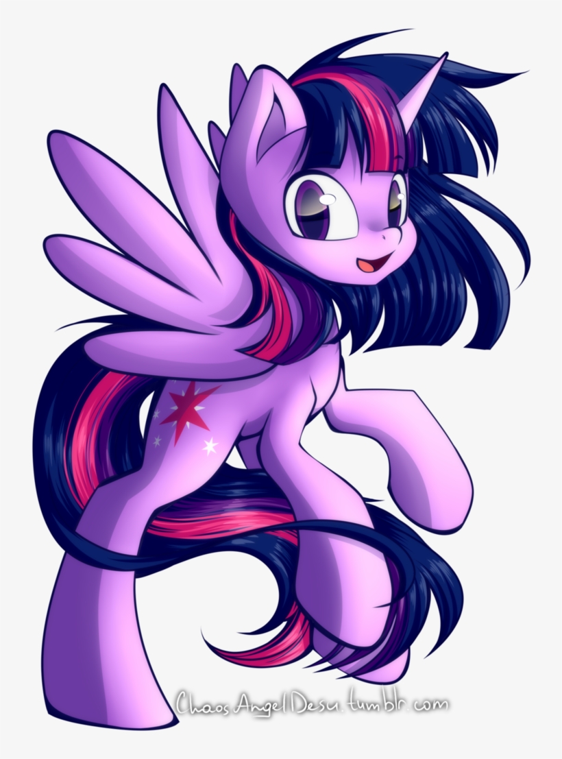 Twilight The Alicorn By Chaosangeldesu Magic Team, - Mlp Twilight Sparkle Transparent Drawing, transparent png