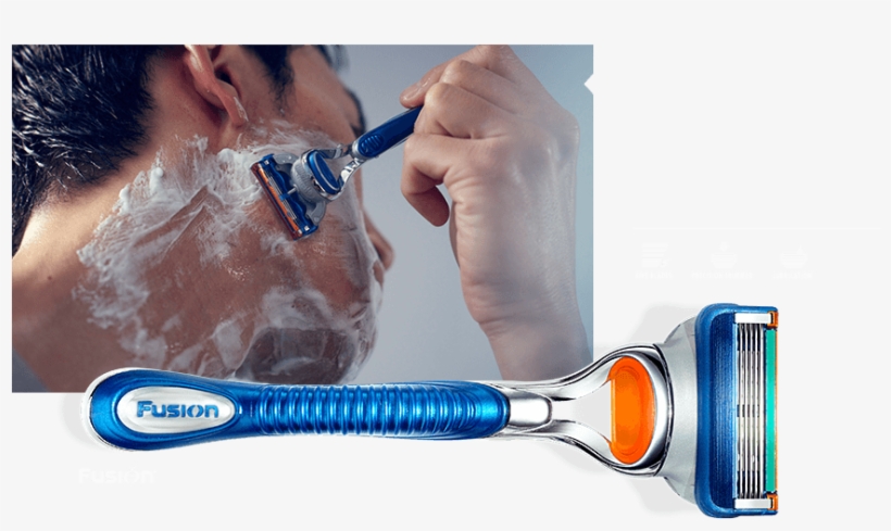 5-blade Technology - Gillette Fusion Proglide Cargador 4 Razor Blades, transparent png