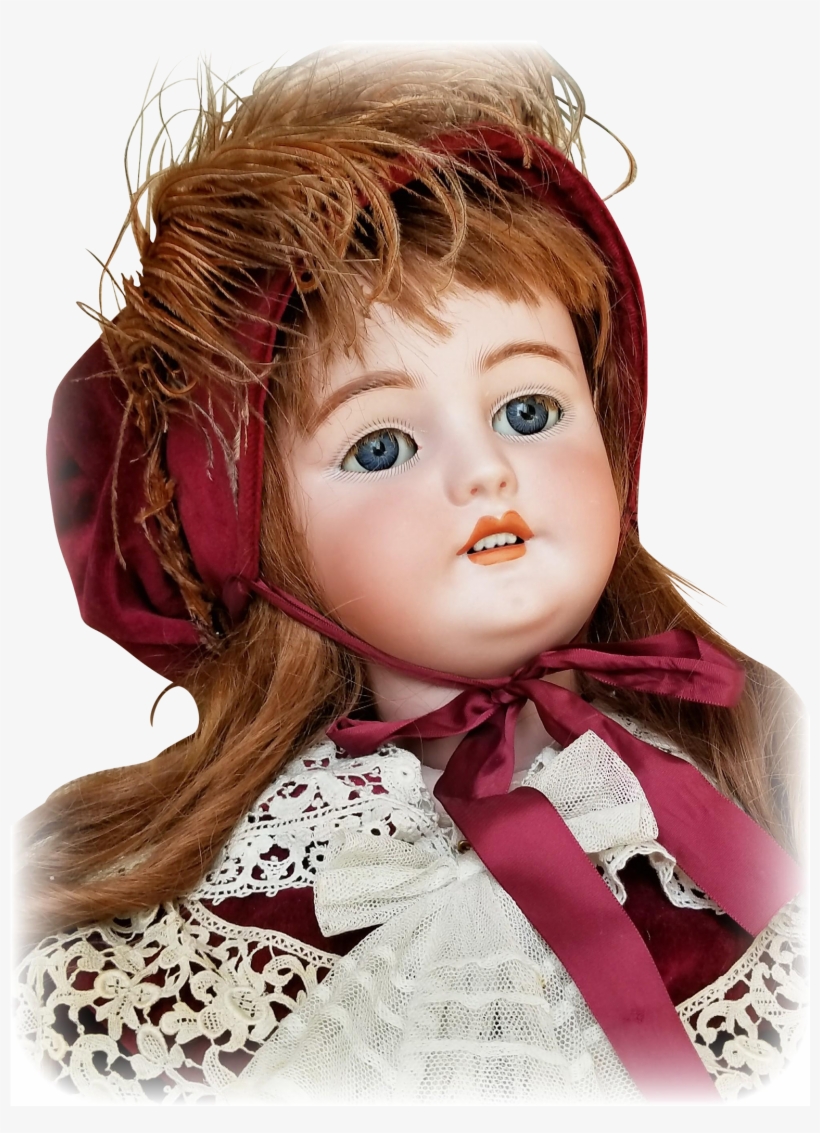 Gorgeous Life Sized Antique Simon Halbig Bisque Doll - Doll, transparent png