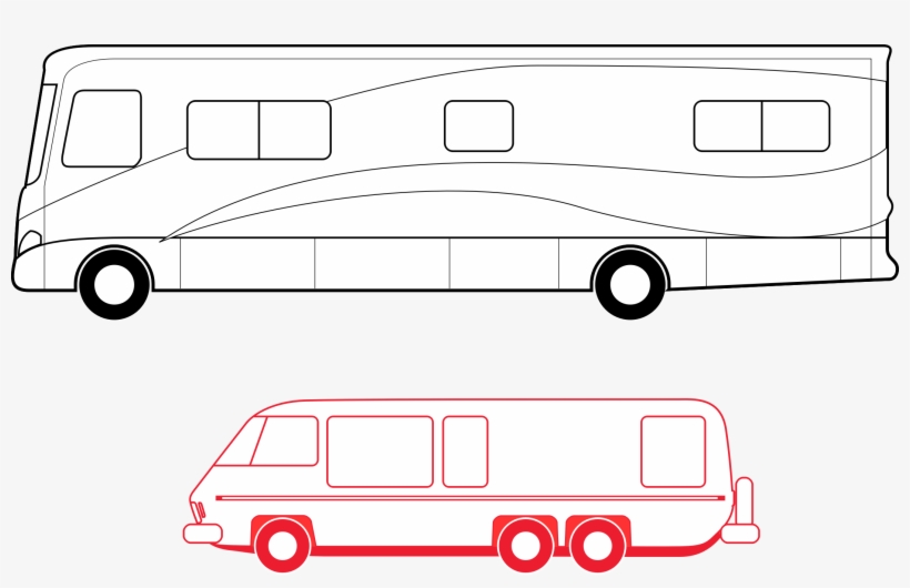 This Free Icons Png Design Of Two Motorhomes, transparent png