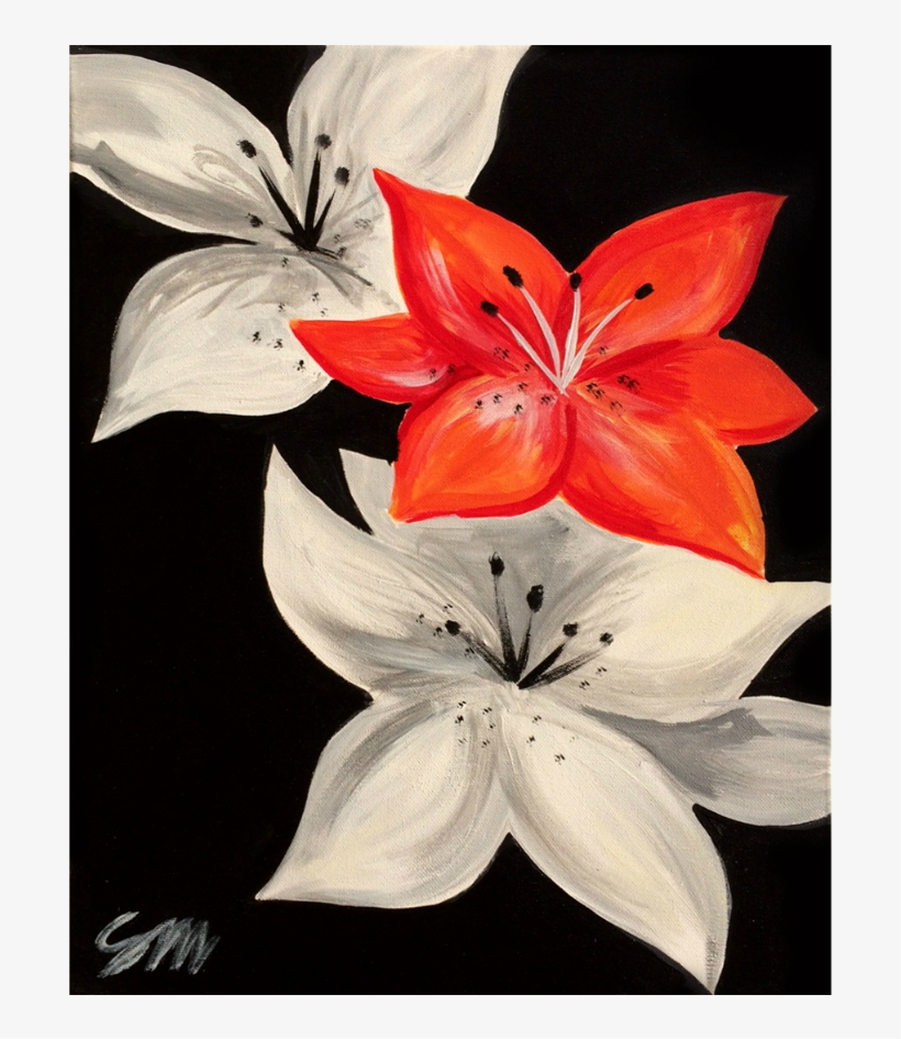 “3 Lilies” - Tiger Lily, transparent png