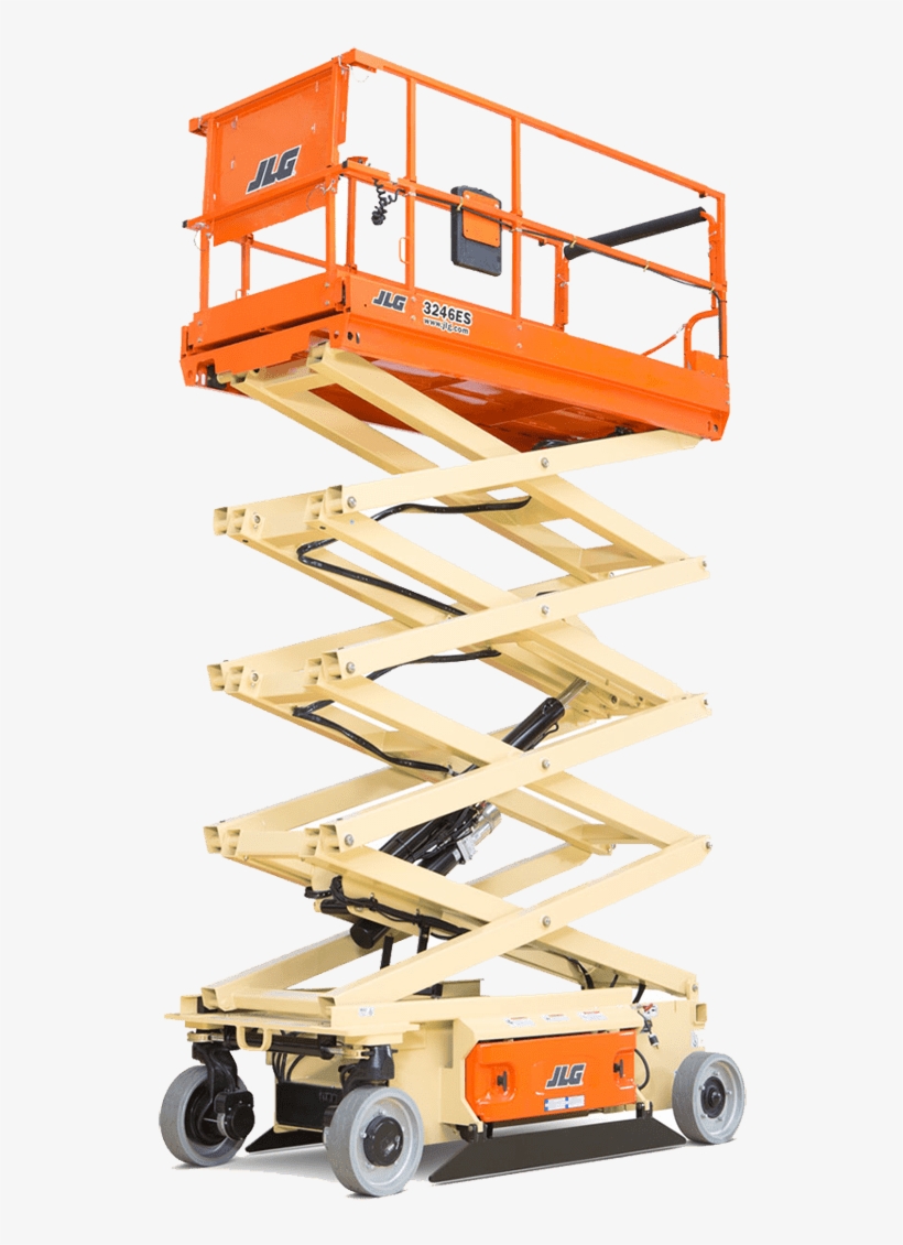 Stevenson Crane- Jlg 3246es Electric Scissor Lift Height - Jlg 2646es Scissor Lift Access Platform, transparent png