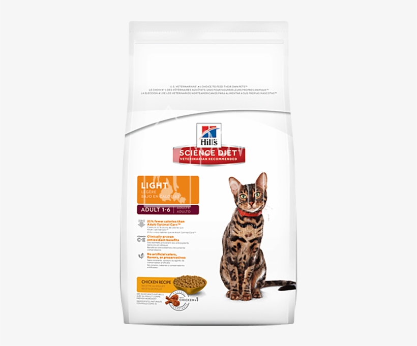 Science Diet Feline Adult Light - Science Diet Weight Management Cat, transparent png