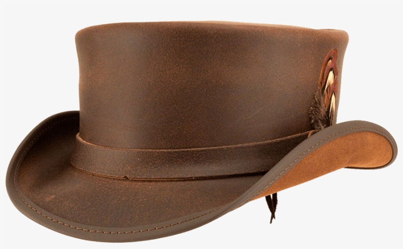 Marlow Hat W/lt Hat Band & Feather - Brown, transparent png