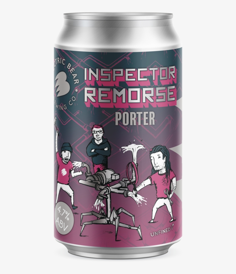 Electric Bear - Inspector Remorse - Porter - 330ml - Inspector, transparent png