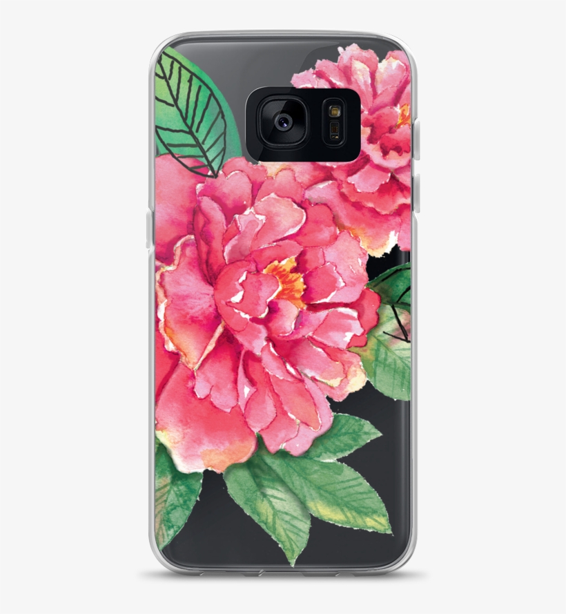 Pink Peonies Samsung Case - Smartphone, transparent png