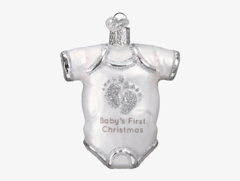Baby Onesie Ornament-white - Old World Classic Car '57 Chevy Blown Glass Ornament, transparent png