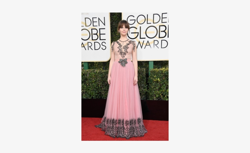 1 - Felicity Jones Golden Globes 2018, transparent png