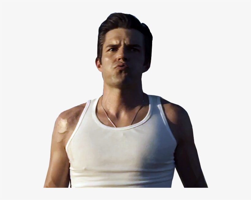 “white Tank Top Brandon X ” - Barechested, transparent png