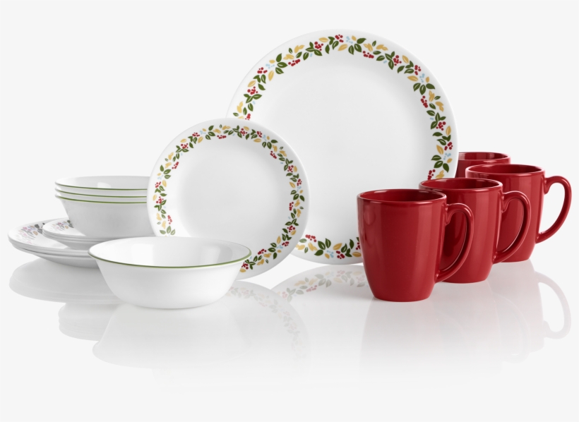 Corelle Livingware 16-pc Dinnerware Set, transparent png
