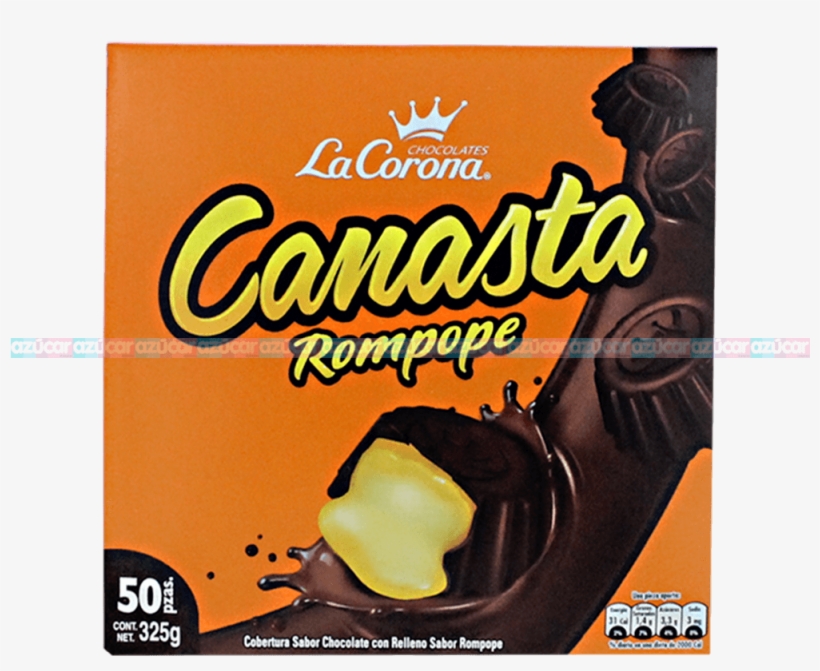 La Corona Canasta Relleno Rompope 24/50 La Corona - Chocolate Canasta Rompope, transparent png
