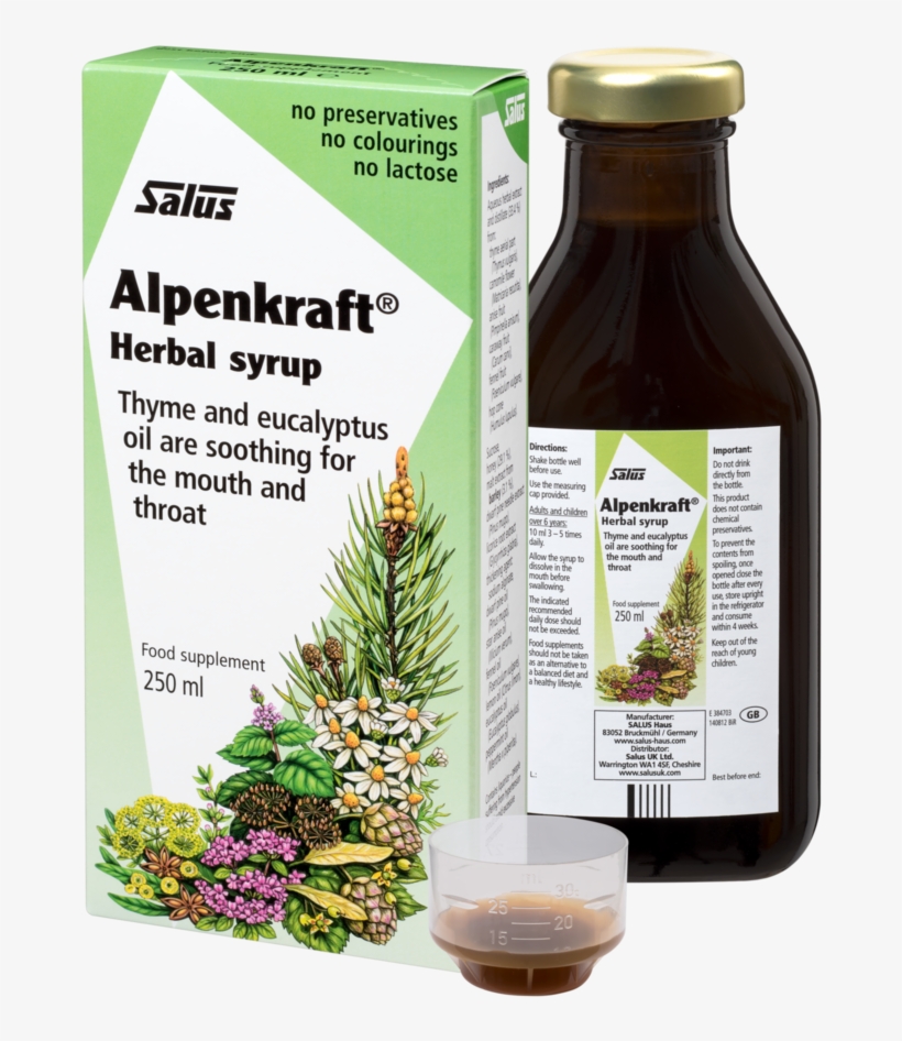 Salus Alpenkraft Herbal Cough Syrup, transparent png