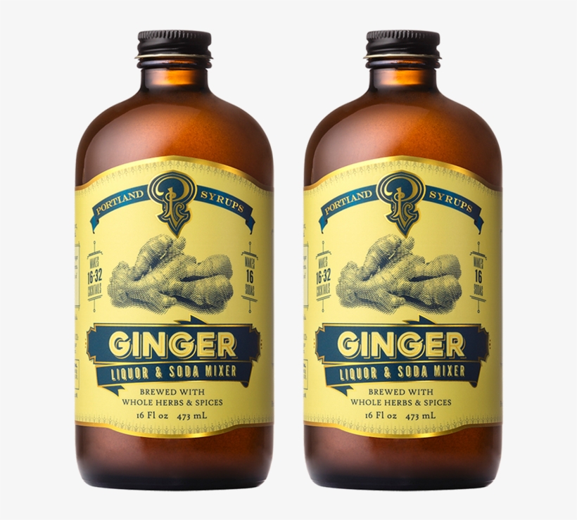 Authentic Ginger Syrup Mixer Two Pack, transparent png
