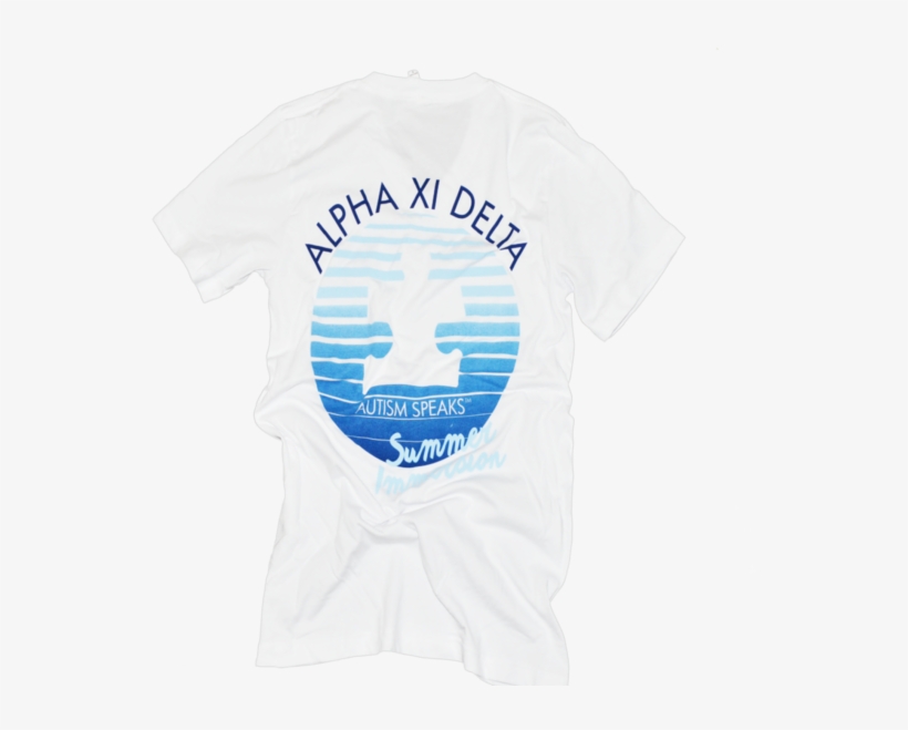 Alpha Xi Delta White Vneck Back - Free Makoto T Shirt, transparent png