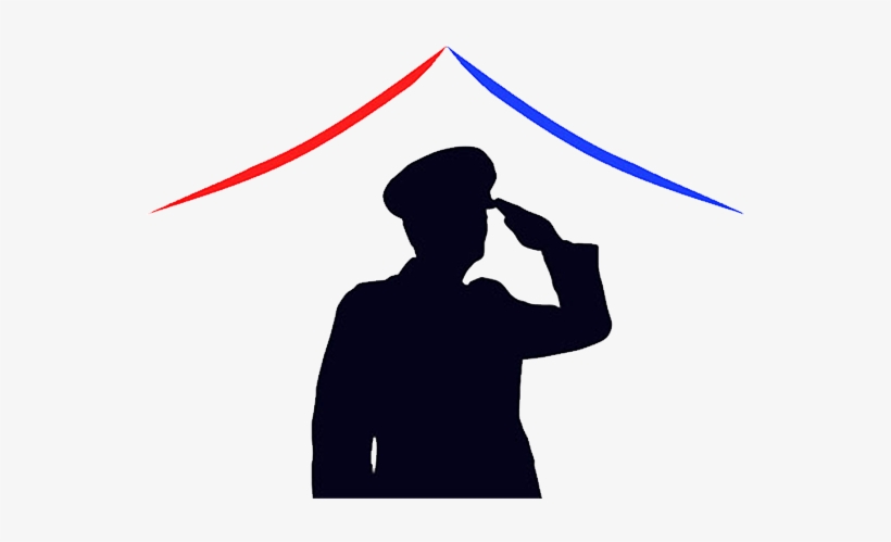 Begin Again Transitional Services For Veterans - Vet Salute Silhouette, transparent png