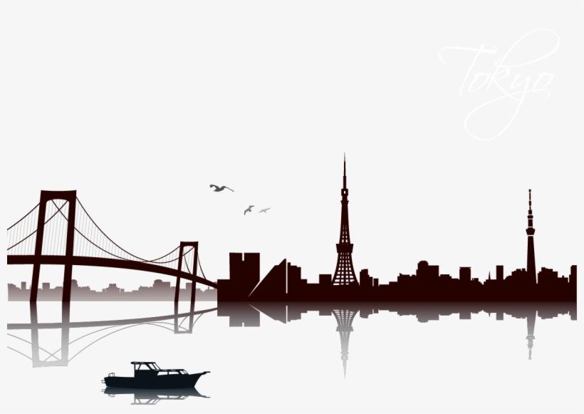 Bridge Silhouette Png Clip Royalty Free Stock - Rainbow Bridge, transparent png