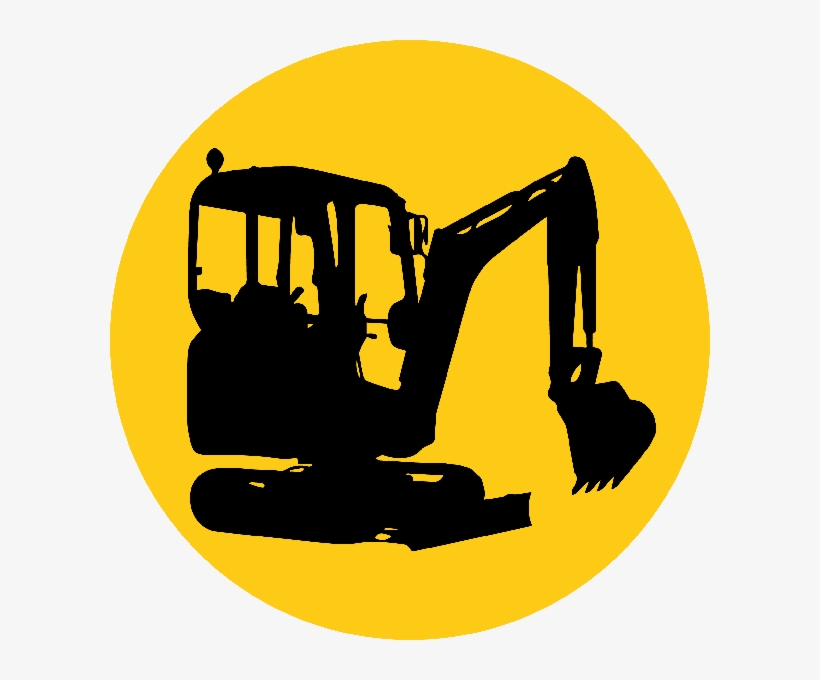 Png Library Download Bobcat Clipart Realistic - Mini Digger Silhouette, transparent png