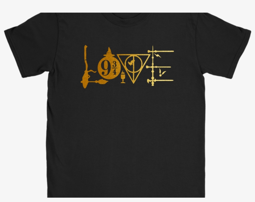 Harry Potter Love Harry Potter Symbols Shirts Teeperfect - Harry Potter Clothing - Harry Potter Love Symbol Tee, transparent png