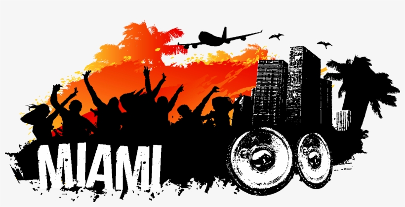 Every Year Since 2001, Miami Beach Has Hosted The Super-popular - Vector Graphics, transparent png