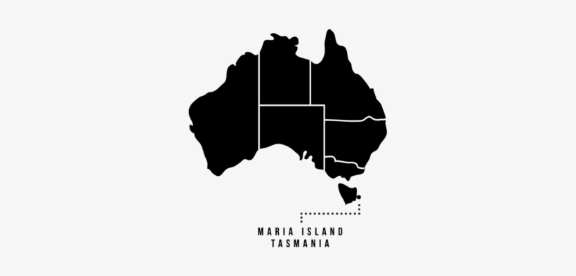 Maria Island Silouhuette Map, transparent png