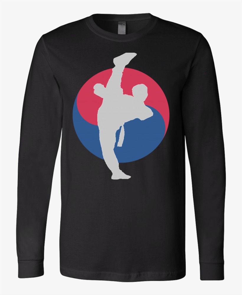 Martial Art T-shirt, Long Sleeve, Black, With Taekwondo - Martial Art T-shirt Long Sleeve, transparent png