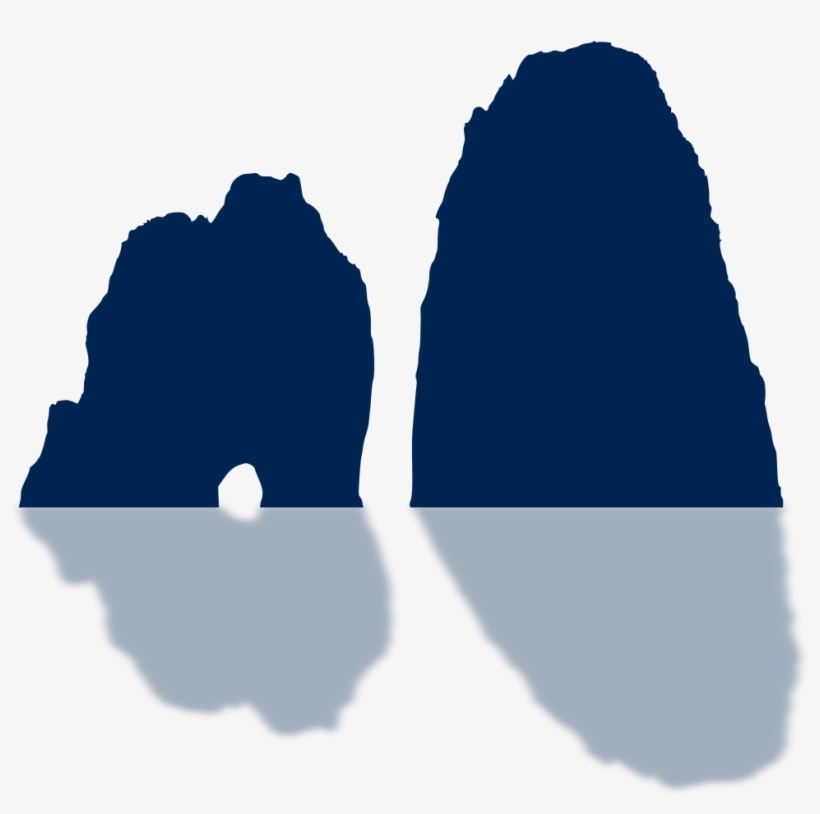 File - Faraglioni Silhouette - Svg - Faraglioni, transparent png