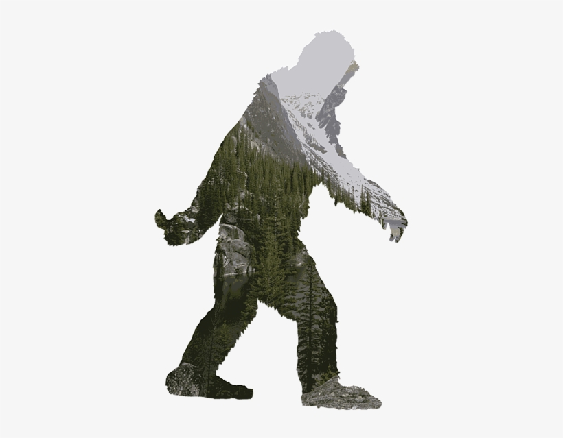 Bleed Area May Not Be Visible - Bigfoot, transparent png
