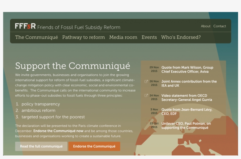 Friends Of Fossil Fuel Subsidy Reform - Website, transparent png