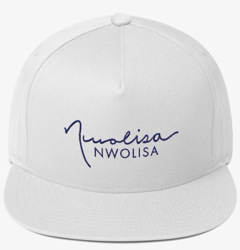 "nwolisa" Logo Flat Bill Cap, transparent png