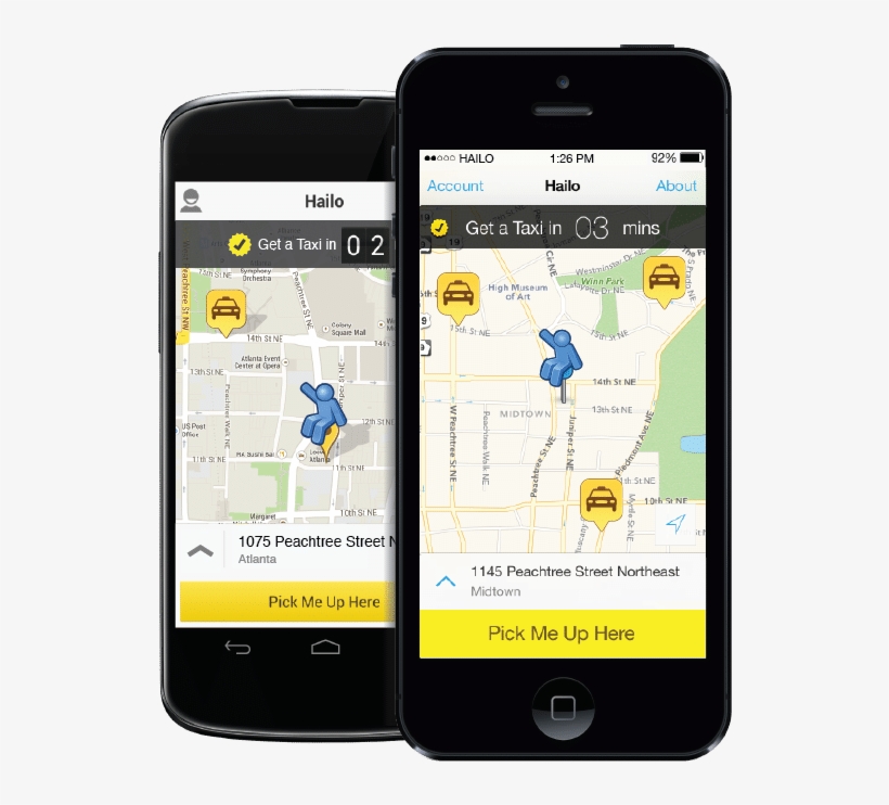 Hailo To Give Uber And Lyft Competition For Taxi Rides - Iphone, transparent png