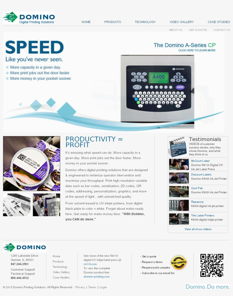 Domino Printing Solutions Competitors, Revenue And - Online Advertising, transparent png