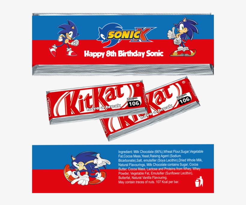 Sonic Hedgehog Kitkat Wrappers - Lol Surprise Kitkat Wrapper, transparent png