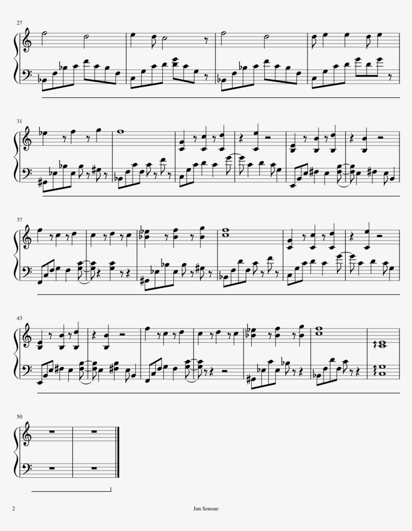 Sonic Heroes Acoustic Sheet Music Composed By Jun Senoue - Sonic Heroes Theme Sheet Music, transparent png